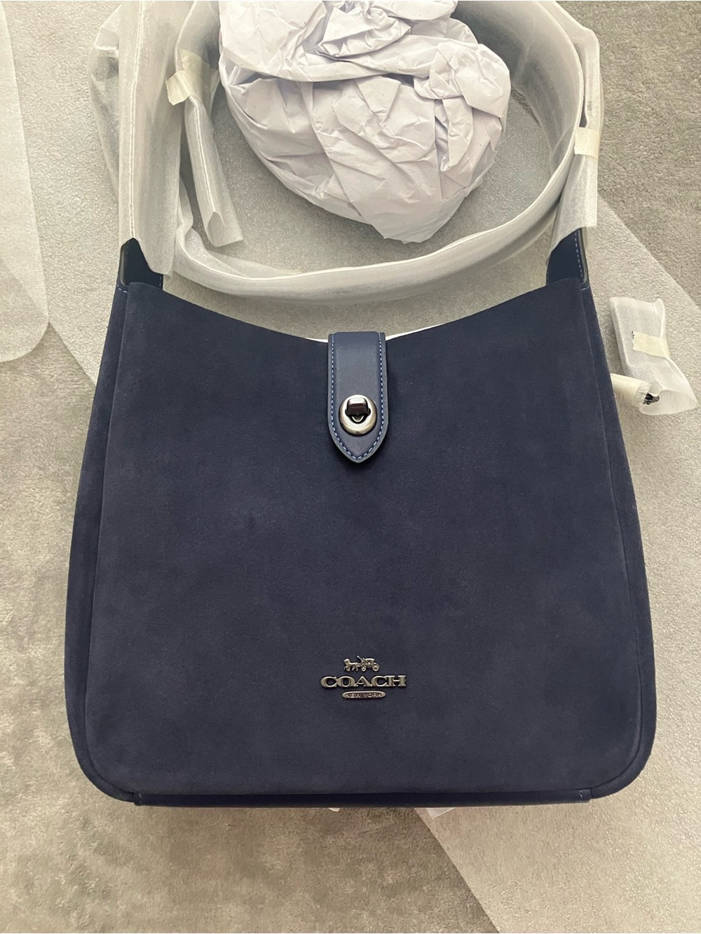 NWT Coach Hadley Convertible Crossbody Bag in True Navy
